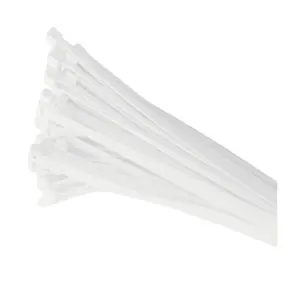 100 x White Nylon Cable Ties 200 x 4.8mm / Extra Strong Zip Tie Wraps