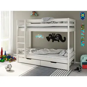 Abbottstown European Single (90 x 200cm) 2 Drawer Standard Bunk Bed