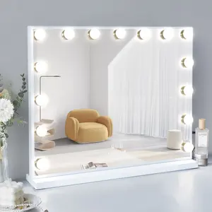 Rectangle Bluetooth LED Metal Mirror White