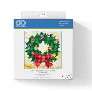 XMAS WREATH - Diamond Painting Kit: Christmas Wreath - Diamond Dotz